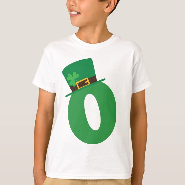 St Patricks Day Letter O Alphabet T-Shirt (Front)