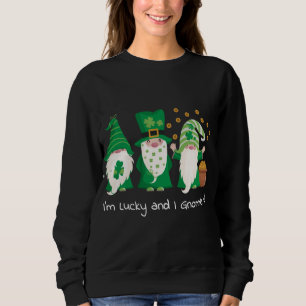 St. Patrick's Day LGBTQ Gay Pride Girl Gnomes Sweatshirt