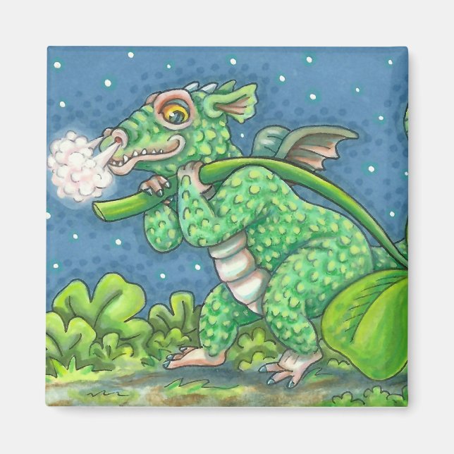 ST. PATRICK'S DAY LITTLE IRISH DRAGON FANTASY MAGNET (Front)