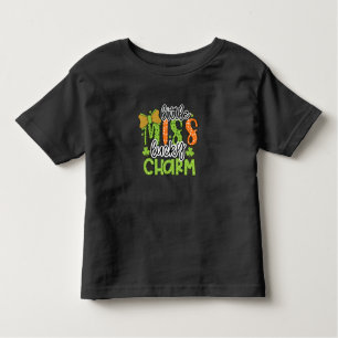 St Patricks Day Little Miss Lucky Charm Toddler T-Shirt