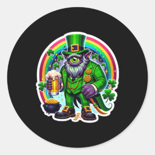 St Patrick's Day Lor Of The Evil Eye Irish Demon Classic Round Sticker