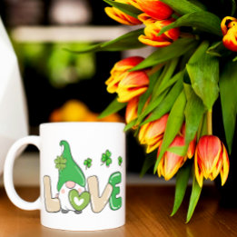 St Patrick's Day Love Gnome Coffee Mug