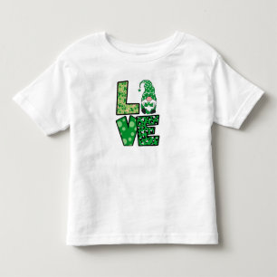 St Patrick's Day  Love Gnome Toddler T-shirt