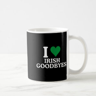 St patricks day love irish goodbyes heart irish coffee mug
