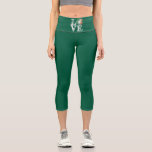 St Patricks Day Love Lucky Irish Shamrock Green  Capri Leggings<br><div class="desc">St Patricks Day Love Lucky Irish Shamrock Green Clover</div>
