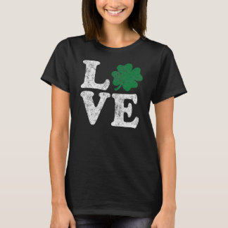 St Patrick's Day LOVE Shamrock Irish T-Shirt