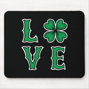 St. Patricks Day Love Teacher Irish Festivals Shir Mouse Pad