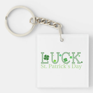 St. Patrick's Day Luck Acrylic Keychain