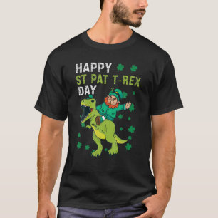 St, Patrick's Day Luck Trex Four Leaf Clovers Fair T-Shirt