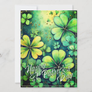 St. Patrick's Day Luck - Watercolor Shamrocks 🍀✨