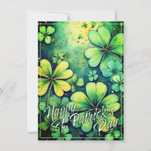 St. Patrick's Day Luck - Watercolor Shamrocks 🍀✨
