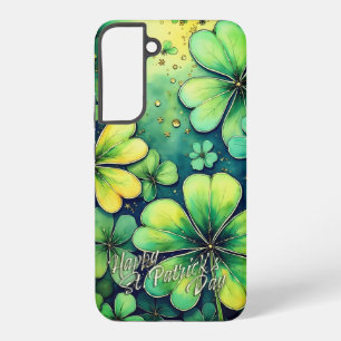 St. Patrick's Day Luck - Watercolor Shamrocks 🍀✨ Samsung Galaxy Case