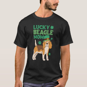 St Patrick's Day Lucky Beagle Mom T-Shirt