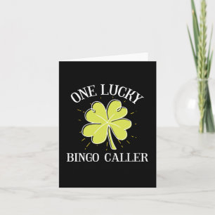 St Patricks Day Lucky Bingo Caller Gift  Card