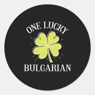 St Patricks Day Lucky Bulgarian Gift  Classic Round Sticker