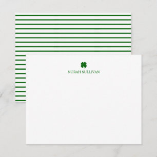 St Patricks Day Lucky Clover Green Irish Card