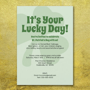 St. Patricks Day - Lucky Day Invitation