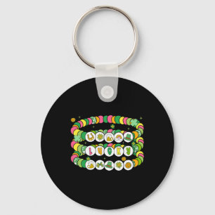 St. Patrick's Day Lucky Friendship Bracelet Girl W Key Ring