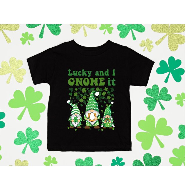 St. Patrick's day lucky gnome shamrock clover T-Shirt (Creator Uploaded)