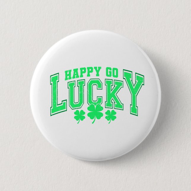 St Patrick's Day Lucky green beer stylish 6 Cm Round Badge (Front)