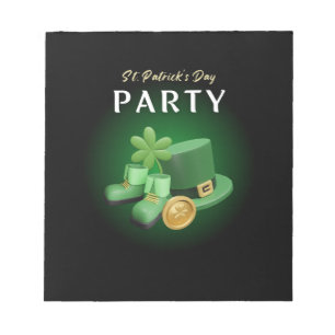 St. Patricks Day Lucky Irish -Funny Lucky Irish Notepad