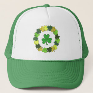 St. Patrick's Day Lucky Irish Green Shamrock Trucker Hat