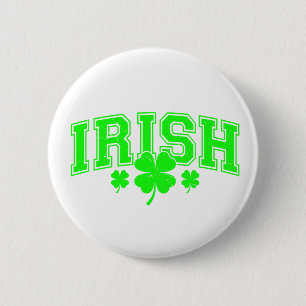 St Patrick's Day Lucky Irish stylish 6 Cm Round Badge