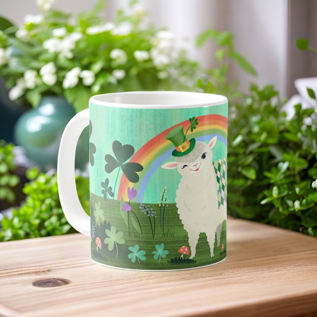 St. Patrick's Day Lucky Lamb Coffee Mug (Creator Uploaded)