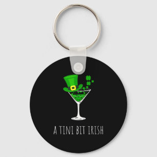 St patricks day lucky leprechaun womens a tiny bit key ring