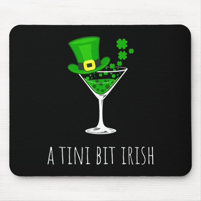 St patricks day lucky leprechaun womens a tiny bit mouse pad (Front)
