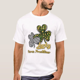 St Patrick's Day Lucky Nurse Practitioner Clover S T-Shirt