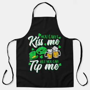 St Patrick's Day Lucky Shamrock Apron