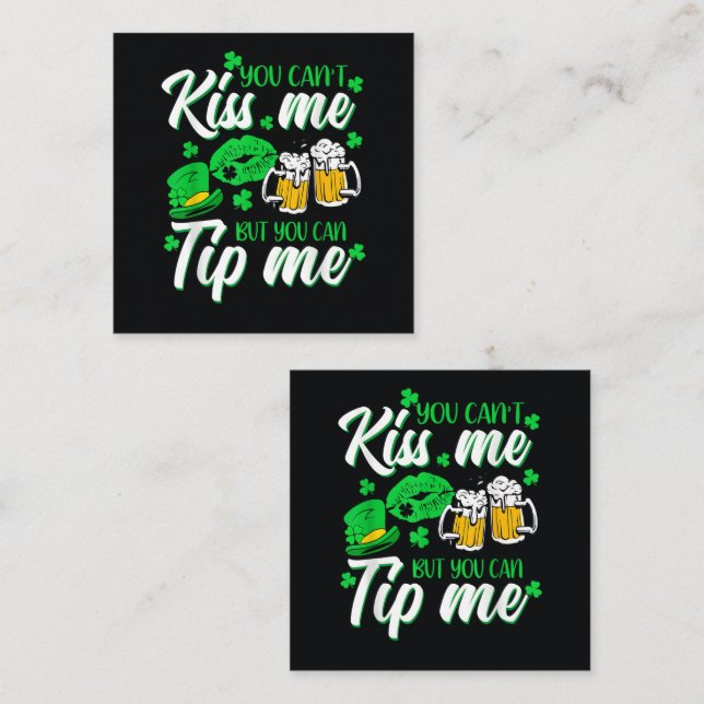 St Patrick's Day Lucky Shamrock  Enclosure Card (Front/Back)