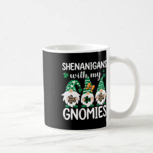St Patricks Day Lucky Shamrock Leopard Gnomes Iris Coffee Mug