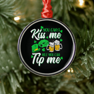 St Patrick's Day Lucky Shamrock Metal Ornament