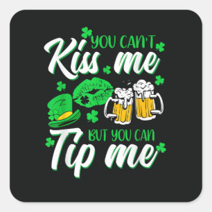 St Patrick's Day Lucky Shamrock  Square Sticker