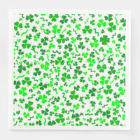 St Patrick's Day Lucky Shamrocks Confetti Pattern