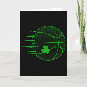 St Patricks Day Lucky Sketll Player Shamrock Irish Card