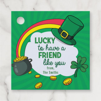 St Patrick's Day - Lucky to have a friend like you Favour Tags