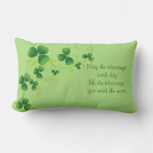 St. Patrick's Day Lumbar Pillow-May The Blessings Cushion