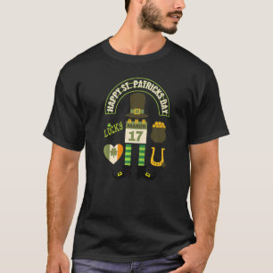 St Patricks Day March17 Heart Pot Of Gold Horsesho T-Shirt