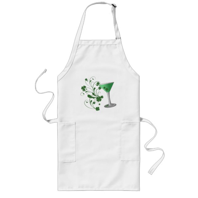 St Patrick's Day Martini Apron (Front)