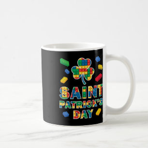 St. Patricks Day Master Builder Blocks Brick Shamr Coffee Mug