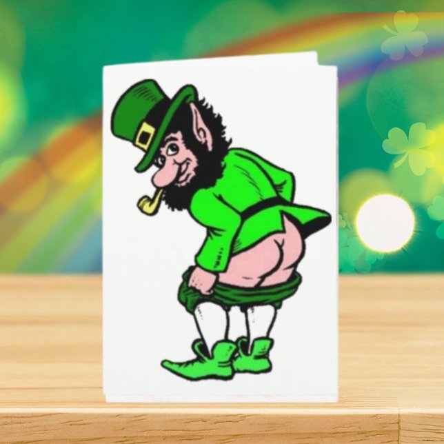 St Patrick's Day Mooning Leprechaun Card (St Patrick's Day Mooning Leprechaun Card)
