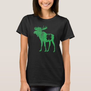 St Patrick's Day Moose Irish Shamrock Saint Paddy' T-Shirt