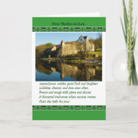 St Patrick's Day Mother-in-Law, Poem, Irish Castle