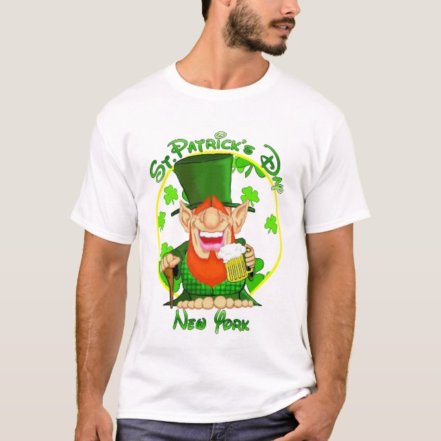 St Patrick's Day New York T-Shirt (Front)