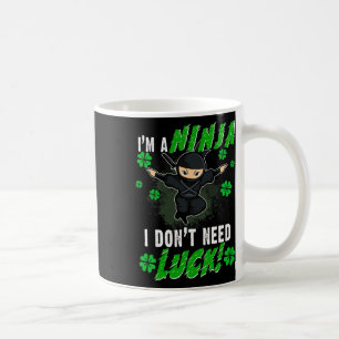 St. Patrick's Day Ninja Luck Green Kids Gift Clove Coffee Mug