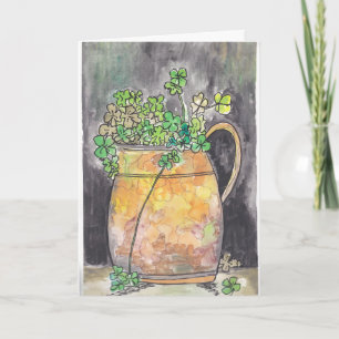 St. Patrick's Day Notecards with Shamrocks