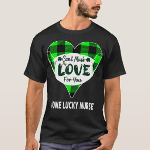 St Patrick's Day Nurse, Can't Mask My Love Covid P T-Shirt